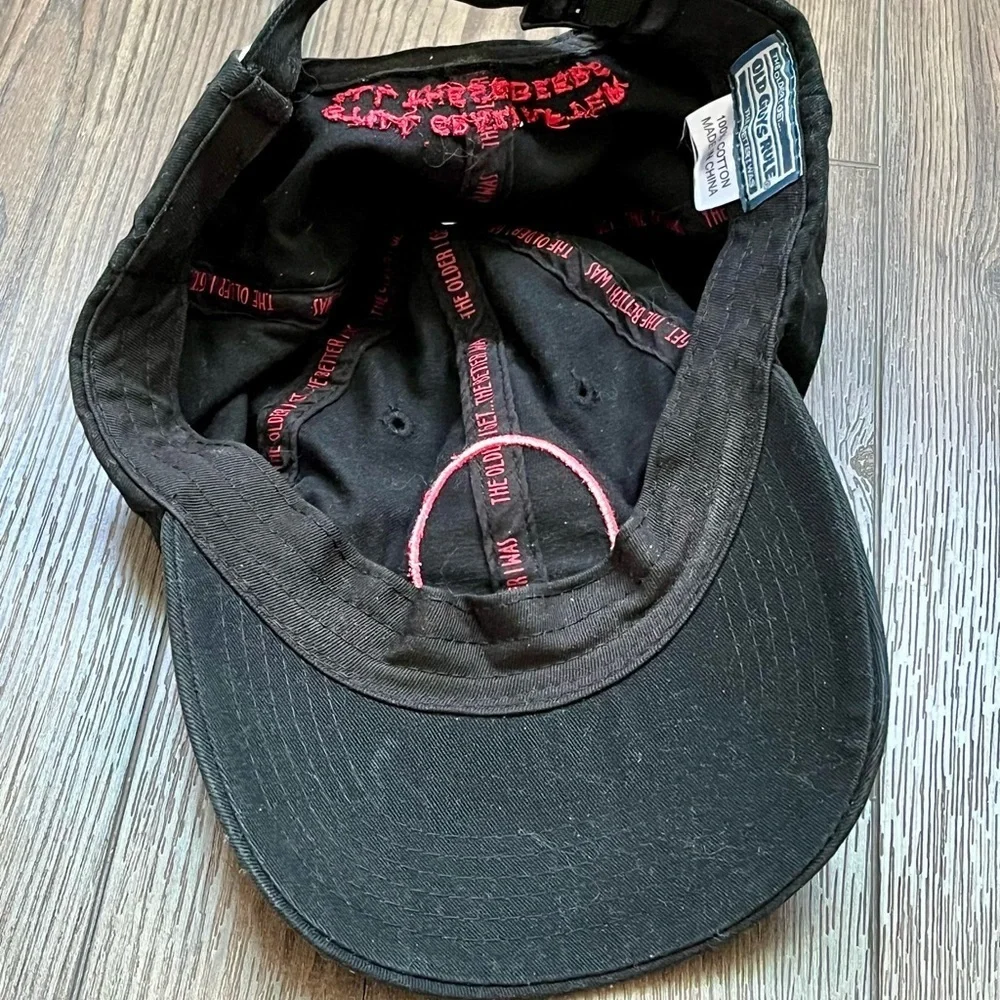 Beer label baseball cap with bottle opener